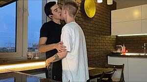 I, uh, got this sweet guy over... juicy blowjob got him off!