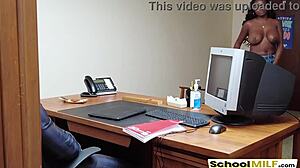 Stepmom naomi foxxx teaches sex-ed at work