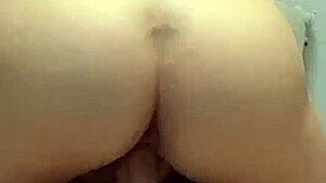 brunette barefoot couple fingers and fucks in public pool