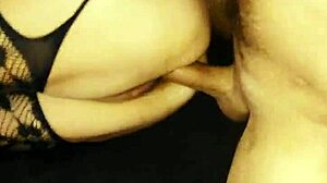 i used her rough in stockings, stretching every hole, milf with natural tits.