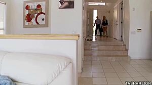 ugh, ben english eats... um, her huge wet pussy while she rides in lingerie!