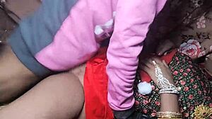 我爱上了我的第一次性感圣诞节与印度群交