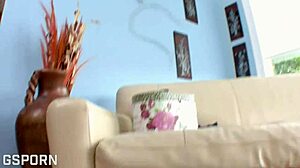 Mature Brunette Milf Reveals Hairy Pussy in Panties