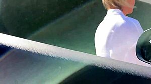 A stranger noticed my car masturbation and helped me cum.