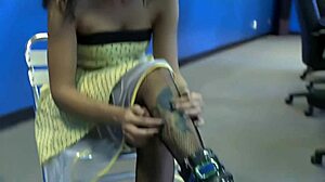 A Young Latina Explores With A White Bodybuilder For The First Time.