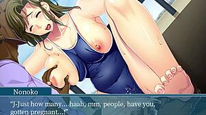 Whoa, this hentai wife takes on a massive shaft! 😲