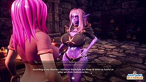 hint of wild fun with amber-mae and cassie in futanari action