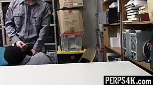 muscular black gay loss prevention officer fucks young twink bareback as punishment for stealing in shop - perps4k