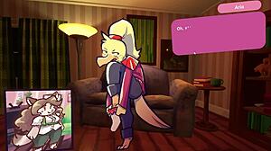 2 chicks playing poker furry strip poker