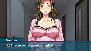 Whoa, this hentai wife takes on a massive shaft! 😲