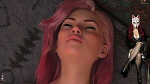 Steps of debauchery with busty elf girls using dildos