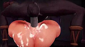 raiden shogun gets gangbanged by group in anime hentai