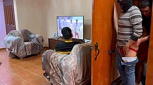 Unknown Guy Sneaks In for Secret Bedroom Fun with Boyfriend