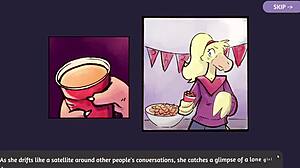 2 chicks playing poker furry strip poker