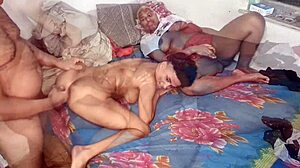 husband and two wives dive into wild anal night