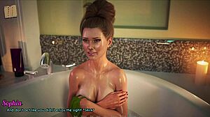 A wife and stepmother unwinding together