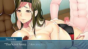 Whoa, this hentai wife takes on a massive shaft! 😲