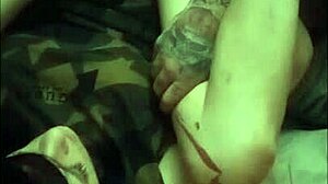 On Back Taking Cock Deep