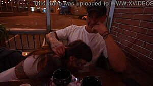 Intense Blowjob In Cafe Leads To Hard Fuck At Home