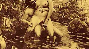 Vintage erotic drawings showcase retro cartoon charm and style