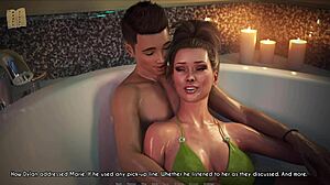 A wife and stepmother unwinding together