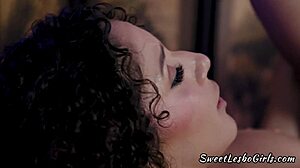 Natural Busty Brunette Seduced by Curly Teen Masseuse - Liv Revamped