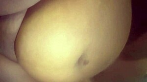 Pregnant Babe with Huge Tits Takes BBC in Wet Pussy  