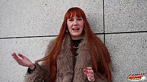 yo, check soley summer, skinny redhead, in her first sloppy casting?