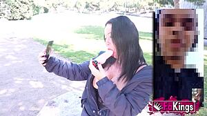 sexy teacher aura rodriguez hunts young dicks online.