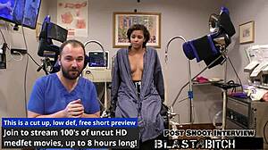 Doctor treats patient Rebel Wyatt in hospital