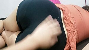 massaging my best friend in mini shorts turns into hot latina action