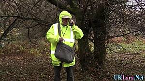 Stockings whore dripping cum after hardcore pounding