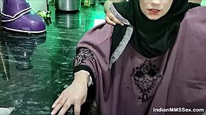 Indian Muslim Wife in Burqa Banged Hard in Kitchen