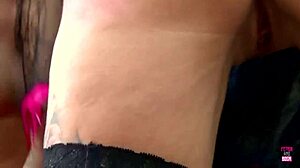 Blonde Chick And Two Guys Fuck Before Costume Party