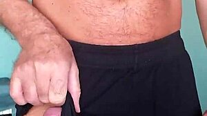 Pervy papifachero loves feeling his bulge in his muscle alive shorts so nice and soft the cotton feels great against hi