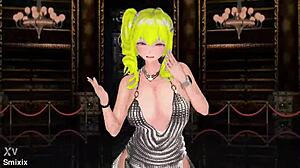 Azur Lane St. Louis dances half nude