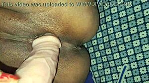 Wow, watch Desi sexy bhabhi slam that hard dildo!