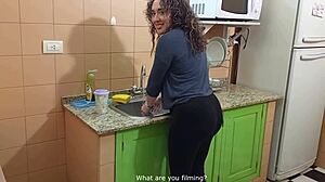 every visit from my neighbor ends in steamy lesbian play