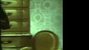 Sexy ebony girl undresses in steamy bathroom scene