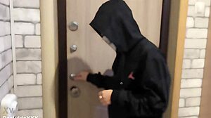 sexy thief caught in trap and fucked