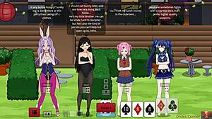 Strip Poker Turns Wild with Her Naughty Self-Touch