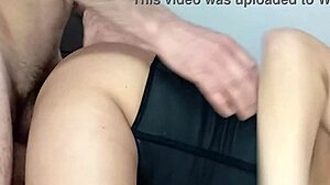 She loves getting fucked hard with cum on ass