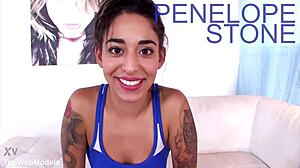 Penelope Stone Swallows Huge Load From Big Cock POV!