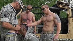 Old guy tries gay porn first time the army69 way.