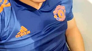 Cute French boy pisses and cums on face! 😲