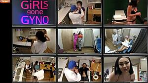 hey, jackies banes gets gyno exam by nurse lilith rose on hidden cam!