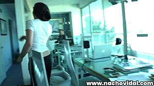 Behind Scenes: Girl Squirts While Sucking Huge Cock With Pig Nose