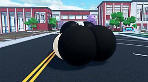 My thicc avatar shakes big ass and tits dancing for you