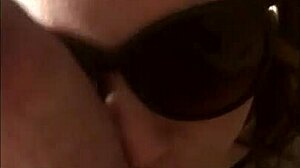 Wife Gives POV BLOWJOB to HUGE WHITE COCK