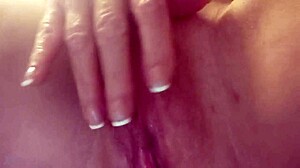 Petite Milf Showcases Impressive Huge Clit in Solo Scene